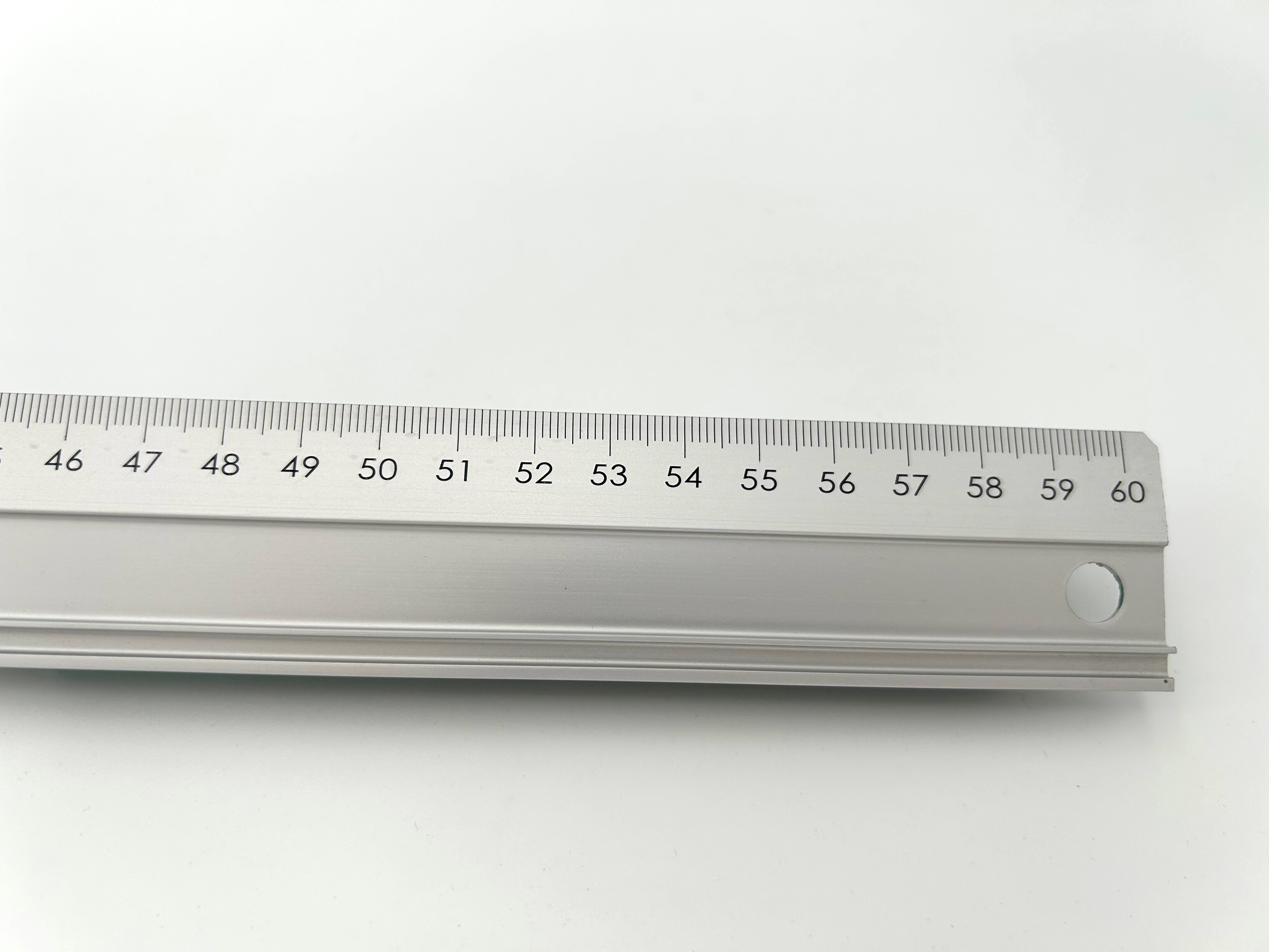 Aluminium-Lineal ohne Stahlkante 60 cm